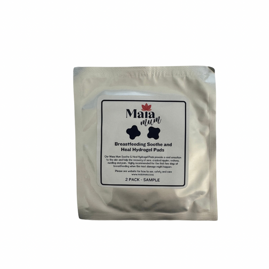 Maia Mum Hydrogel Breast Pad Sample – a soothing, cooling pad designed for breastfeeding mums to relieve sore, cracked nipples. Try our hydrogel sample to experience instant relief and healing support.