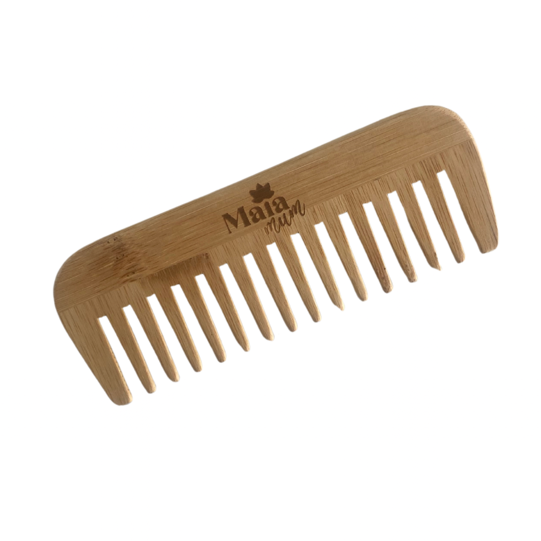 Wooden Labour Comb + Bag