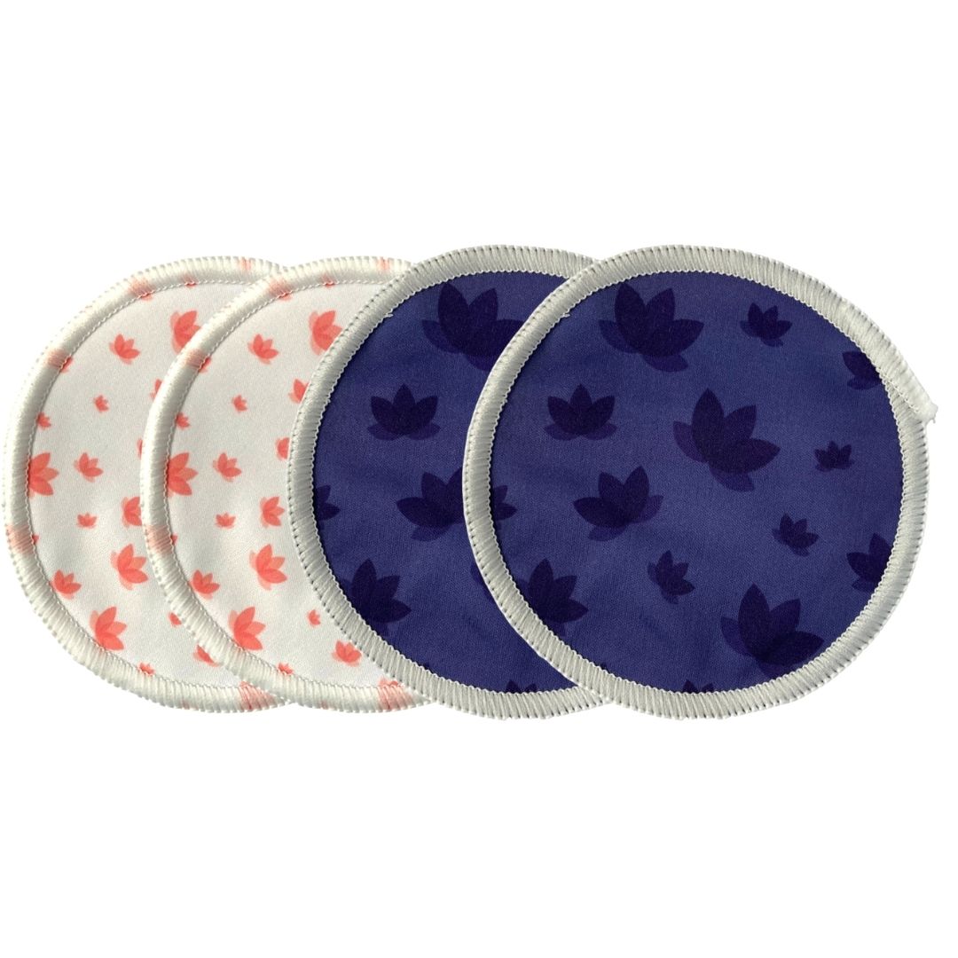 2 Pairs of Reusable Breast Pads - 3 Variations Available